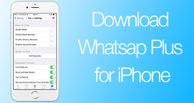 تحميل واتساب بلس للايفون Whatsapp plus iphone بدون جلبريك